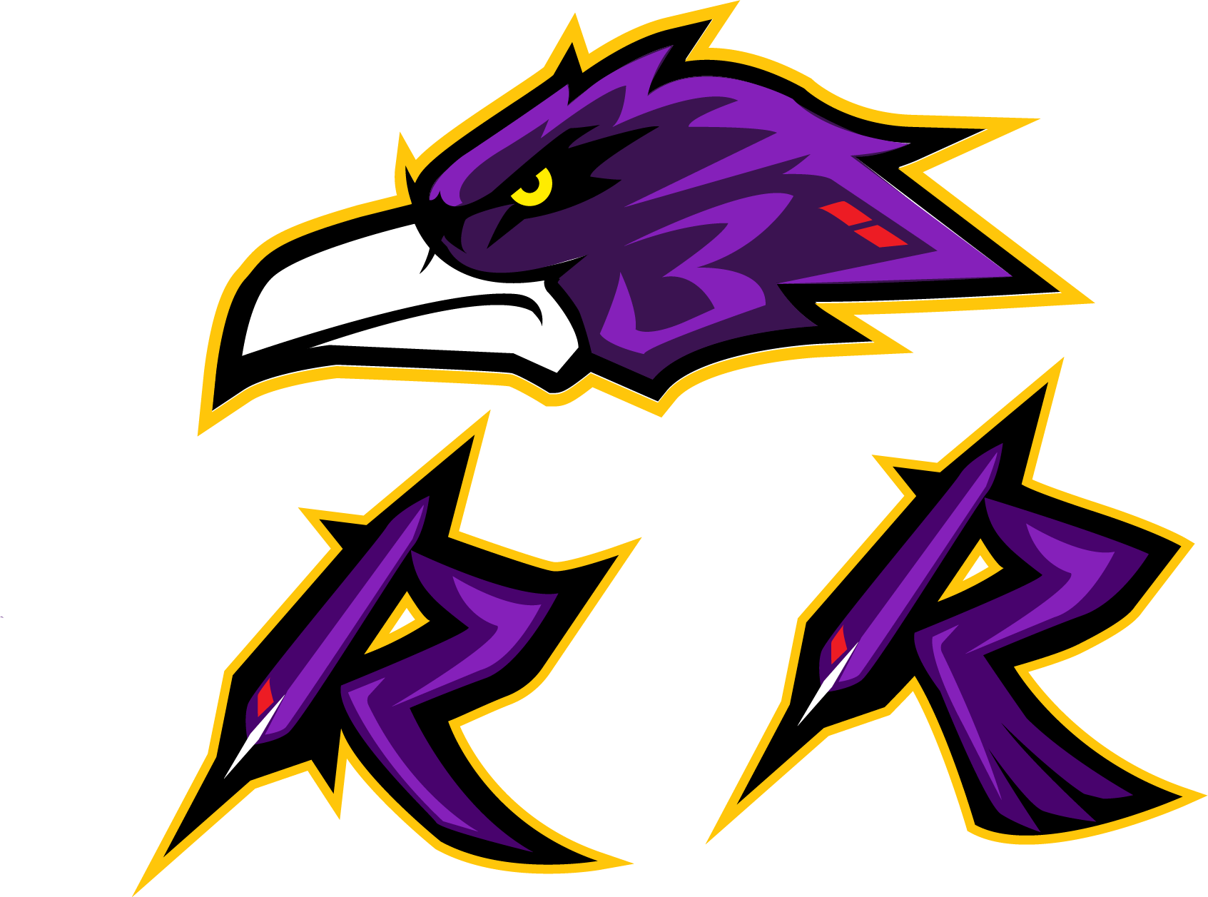 Baltimore Ravens Logo Concepts - Illustration (1693x1257)