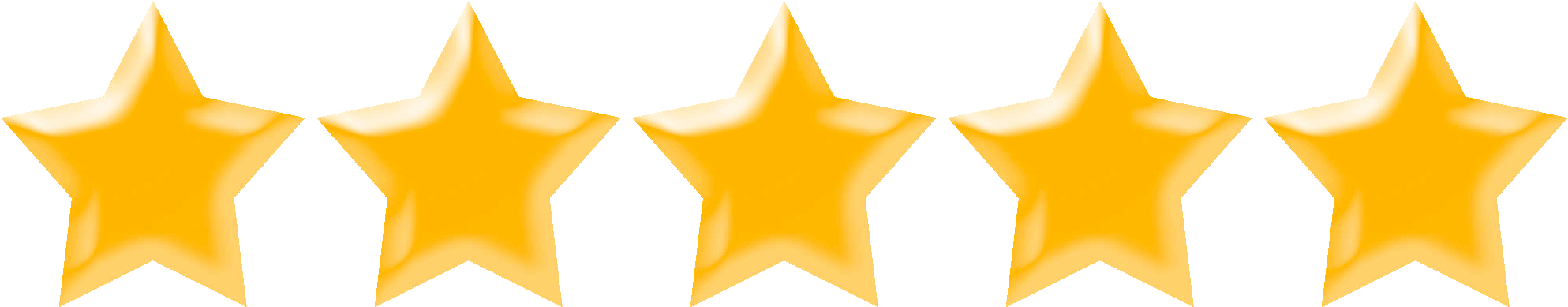 Five Stars - 5 Star Review Png (2000x400)