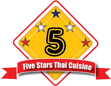Five Stars Thai Cuisine Logo - Logo (385x325)
