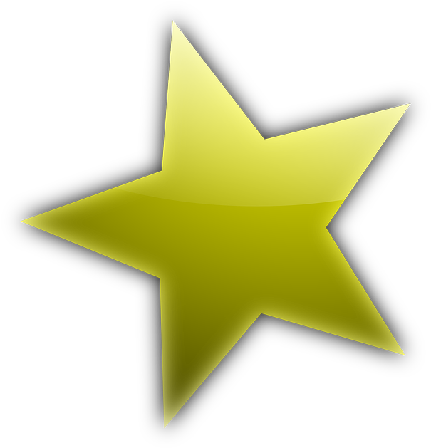Green, Star, Yellow, Five, Cartoon, Stars - Star Clip Art (615x640)