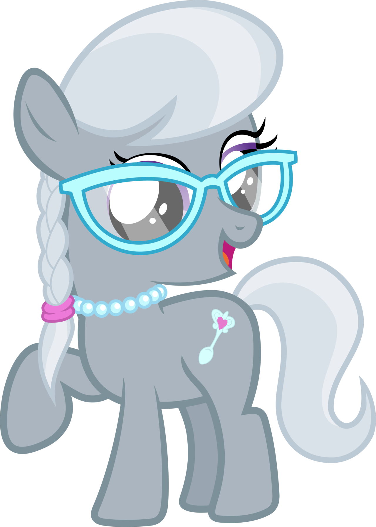 My Little Pony Diamond Tiara Grown Up - Mlp Silver Spoon Cutie Mark (1280x1794)