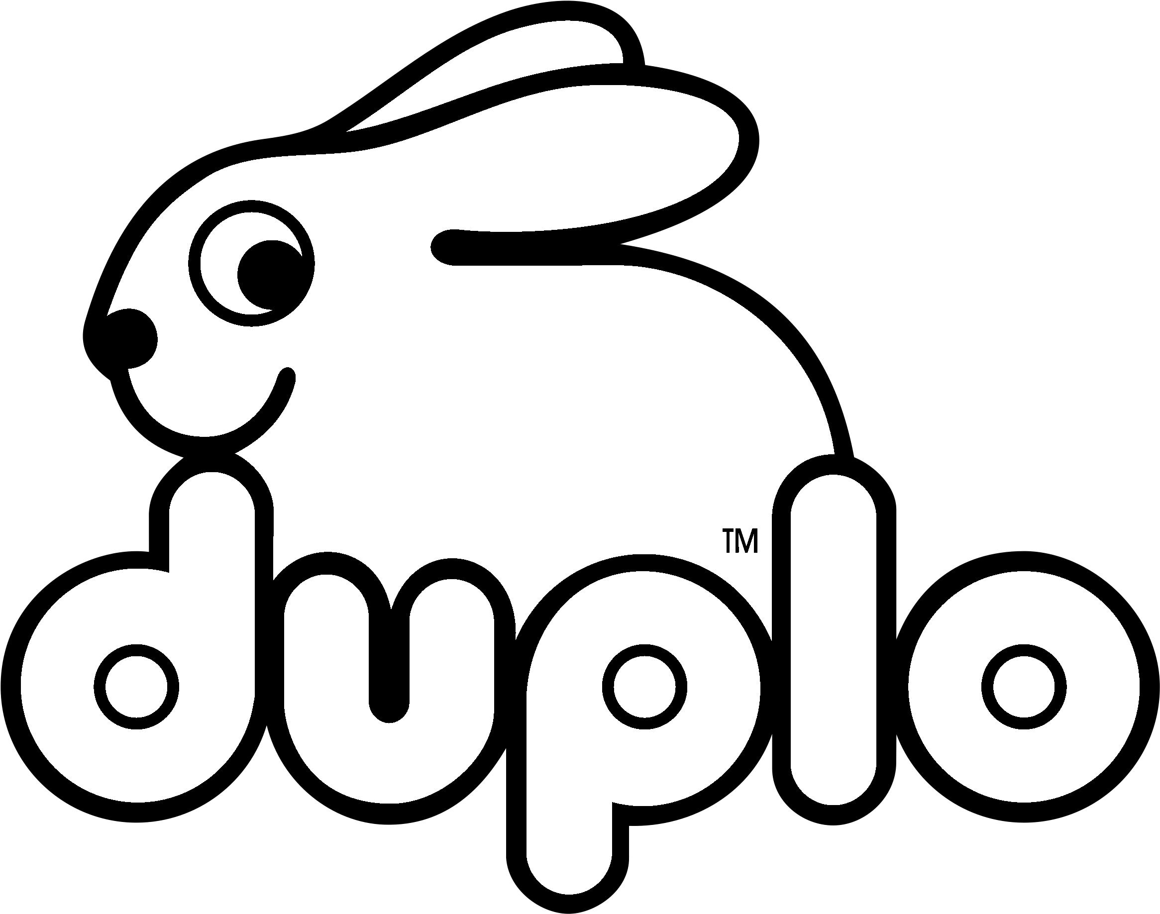 Duplo Lego Logo Black And White - Lego Duplo (2400x2400)