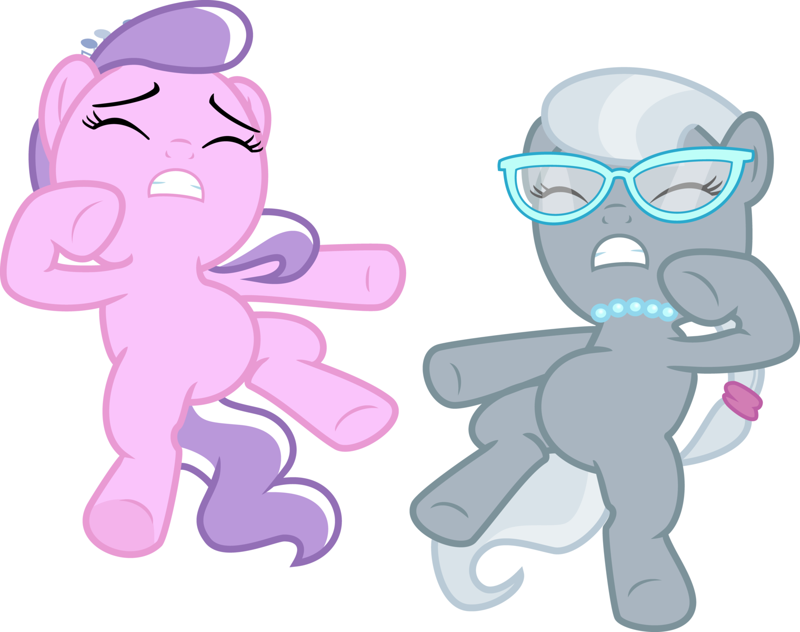 My Little Pony Friendship Is Magic Diamond Tiara And - Mlp Diamond Tiara And Silver Spoon Vector (1600x1263)