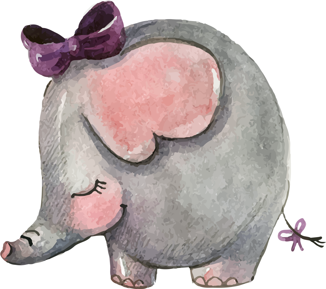 Wedding Invitation Asian Elephant Mothers Day - Baby Shower Invitation Baby Animals (2000x2000)