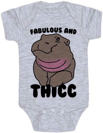 Fabulous And Thicc Baby Onesy - Fabolous (484x484)