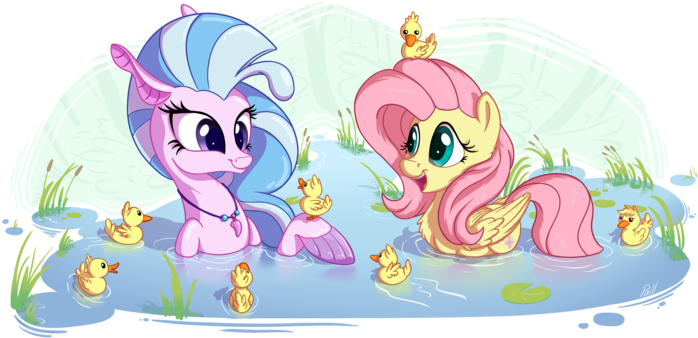 Pegasus, Pony, Safe, School Daze, Seapony , Shyabetes, - My Little Pony Silver Stream (800x349)