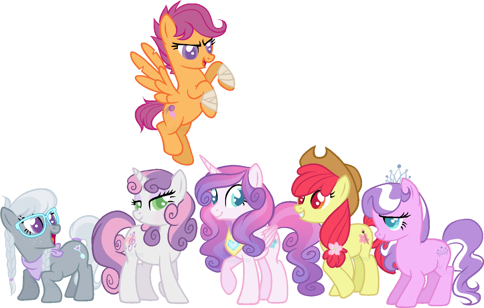 Alicorn, Alternate Hairstyle, Alternate Mane Six, Alternate - Cartoon (1700x1084)