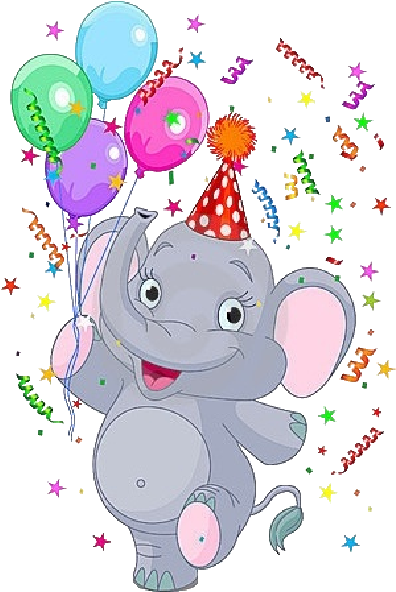 Vector Holiday Serpentine Ribbons Set - Elefantengeburtstag Comic (600x600)