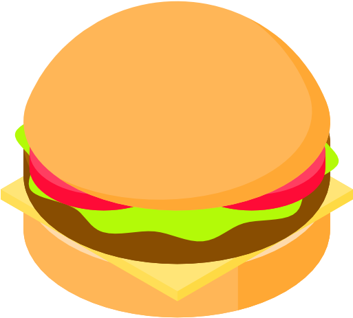 Burger Free Icon - Hors D'oeuvre (512x512)