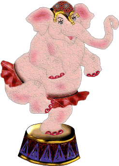 Circus Carnival Performing Elephant Clipart - Cartoon (292x411)