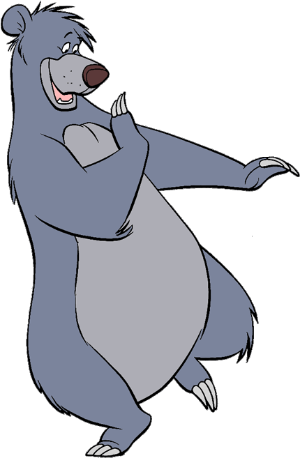 Baloo Baloo Dancing Baloo Laughing Baloo - Clip Art Jungle Book (450x665)