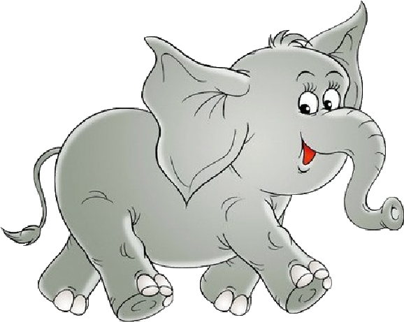 All Baby Elephant Cartoon Images Are On A Transparent - Cute Elephant Stickers (600x600)