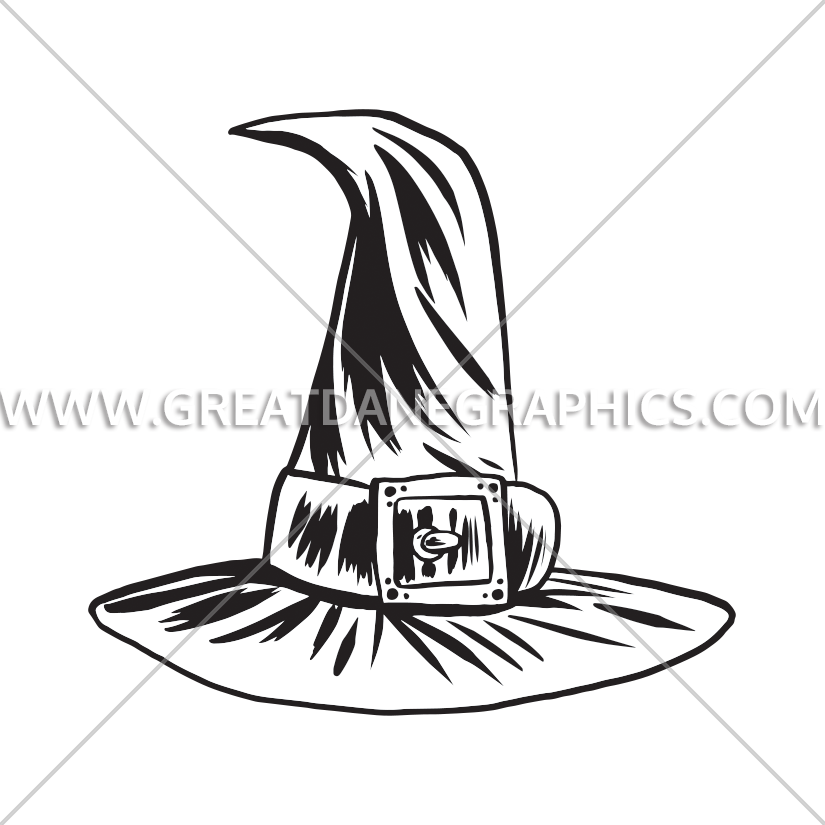 Witch Hat Production Ready Artwork For T Shirt Printing - Printed T-shirt (825x825)