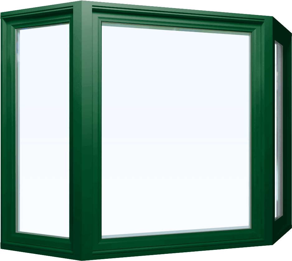 Forest Green Custom Forest Green Color Vinyl Replacement - Bay Window (960x840)