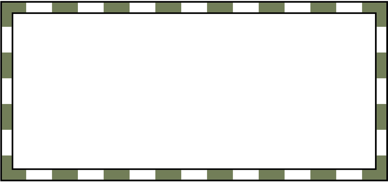Border Green White Dashed Frame Png Image - Screenshot (1280x640)