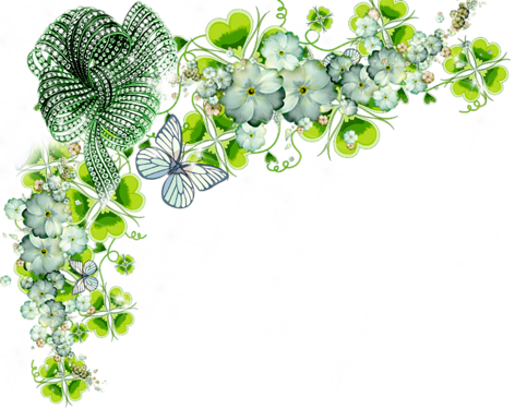 Frame Clipartgreen Flowerspaper - Цветочные Рамки На Прозрачном Фоне (472x375)