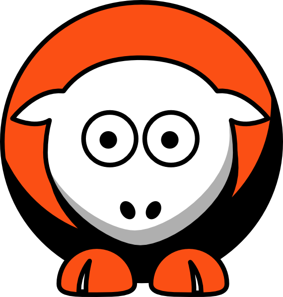 Sheep Baltimore Orioles Team Colors Clip Art At Clker - College Football (570x598)