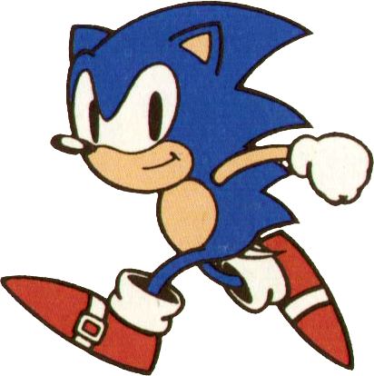 Sonic 1 Japan Stock Artwork 6 - Sonic The Hedgehog (412x414)