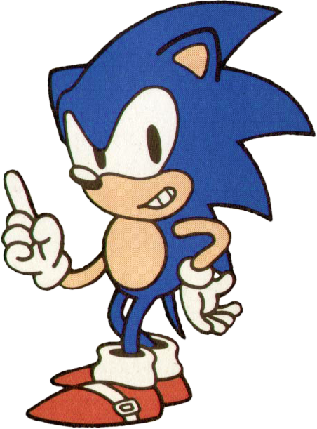 Sonic 1 Japan Stock Artwork 1 - Sonic The Hedgehog 1991 Artwork (452x611)