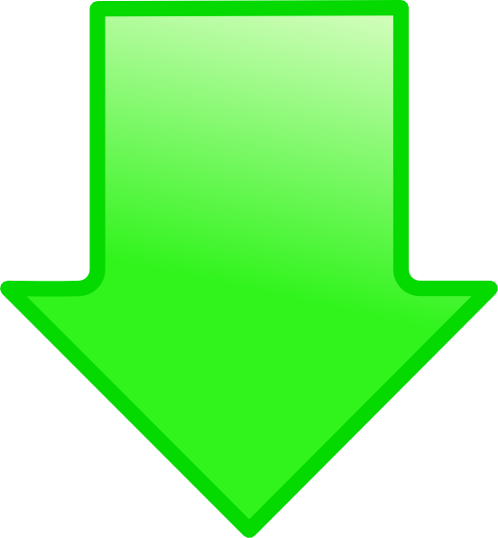 Green Arrow Down Clip Art - Down Arrow Clip Art (552x596)