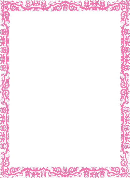 Pink Cliparts Borders - Black Magic Protection Spell (432x593)