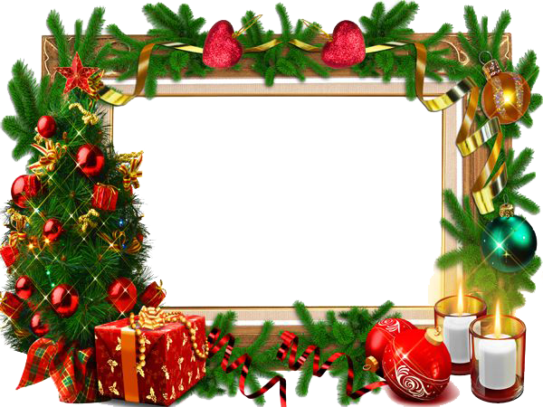 Christmas Frame Png Free Download - Happy New Year Frame (600x450)