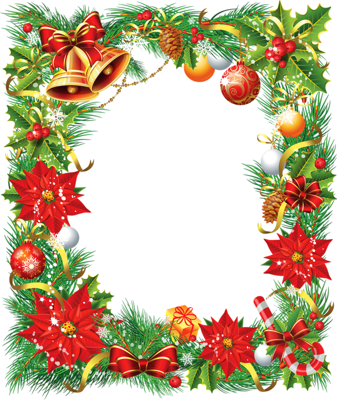 Image Du Blog Zezete2 Centerblog Net Christmas Frames - Christmas Card Frame Png (674x800)