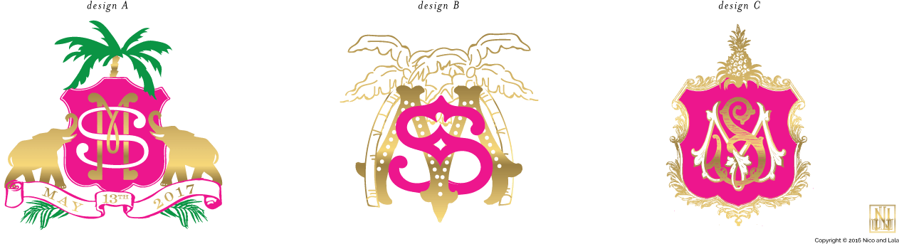 Monogram Wedding Invitations With Some - Custom Wedding Logo Beach (1300x378)