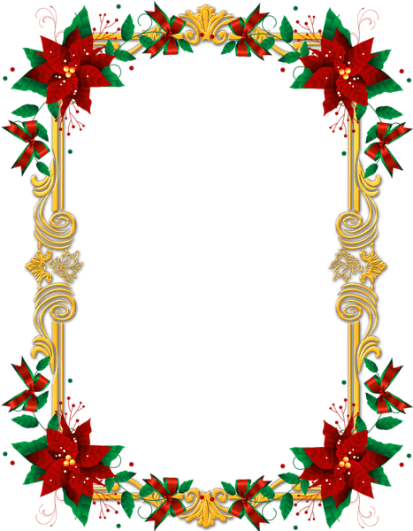 Holidays - Christmas Frame Transparent (467x600)