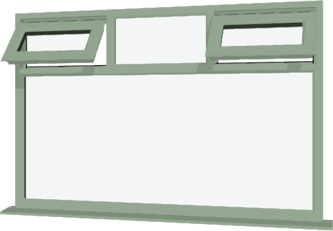 Chartwell Green Upvc Window Style - Window (480x333)