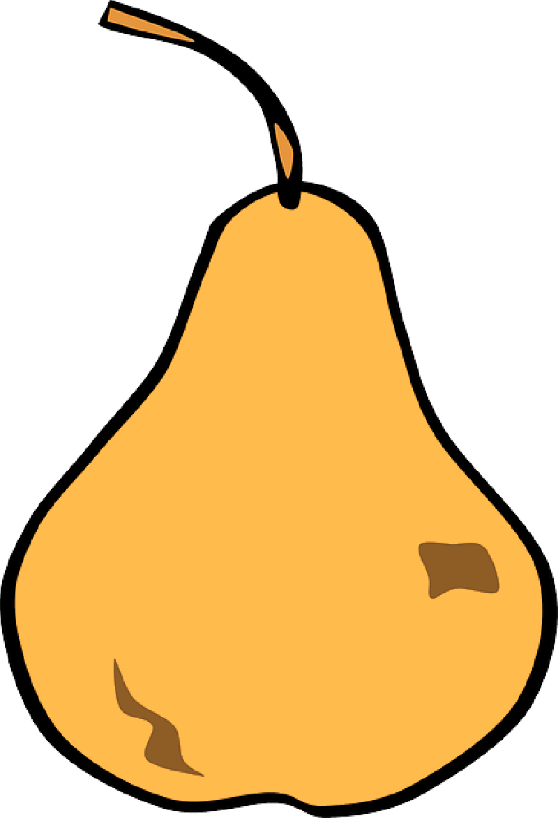 Virus - Fruits Clipart Black And White (800x1174)