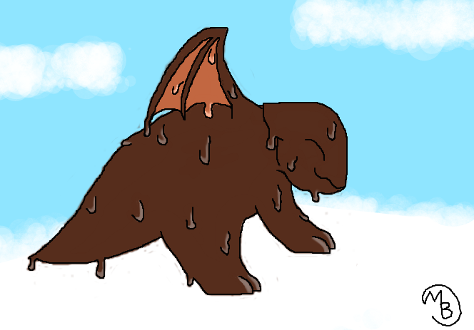 Fudge Dragon By Sabrinaespeon - Digital Art (664x463)