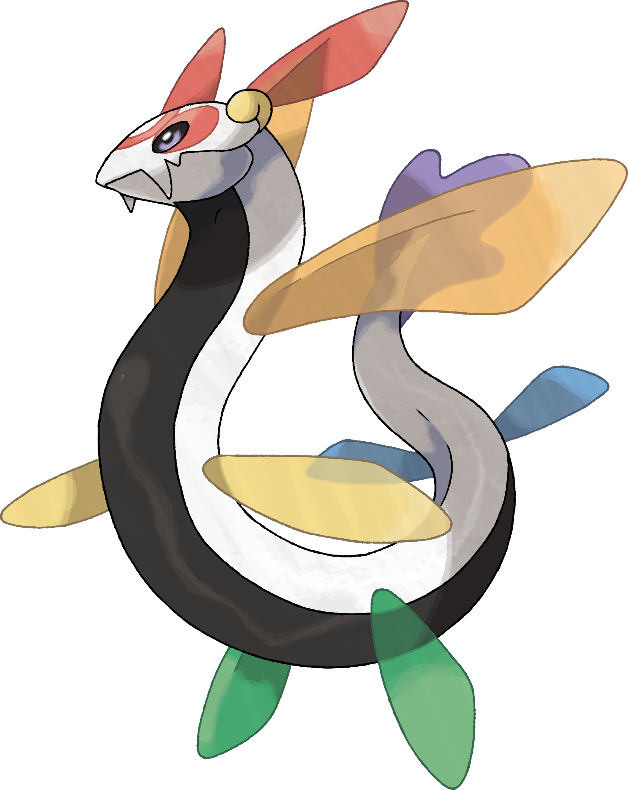 Rainbow Dragon Pokemon - Rainbow Pokemon (2098x2640)