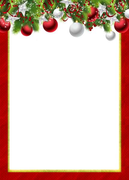 Christmas Frame Png Pic - Christmas Frames Printable (429x600)