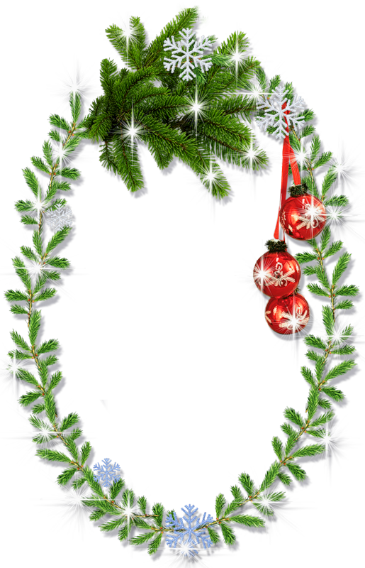 Transparent Holiday Frames - Clipart Kehykset Joulu (515x800)