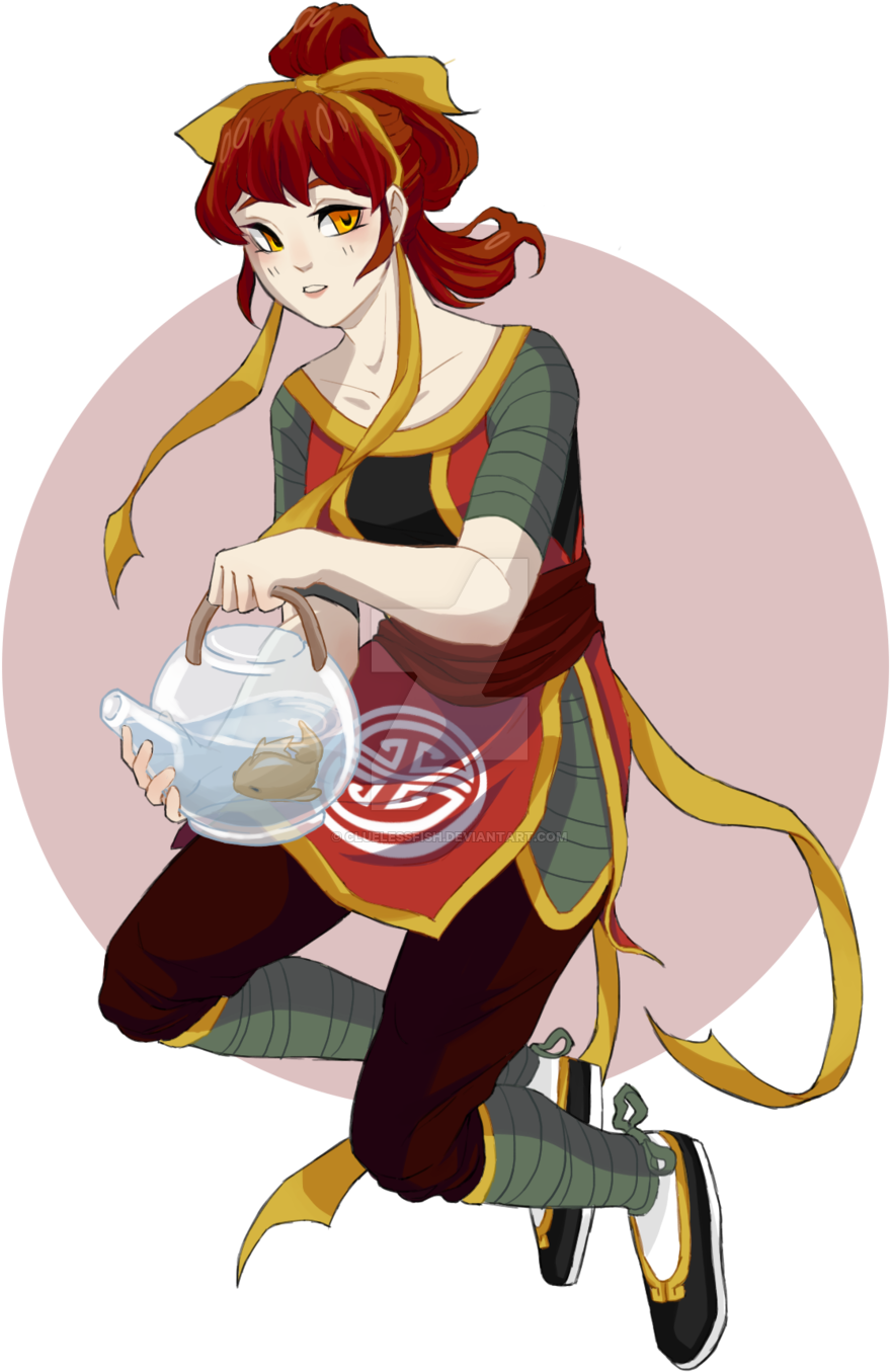 Dragon Tea Maid Adoptable By Cluelessfish - Cartoon (1024x1418)