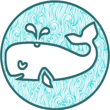 Beautiful Baleine - Sticker (360x360)