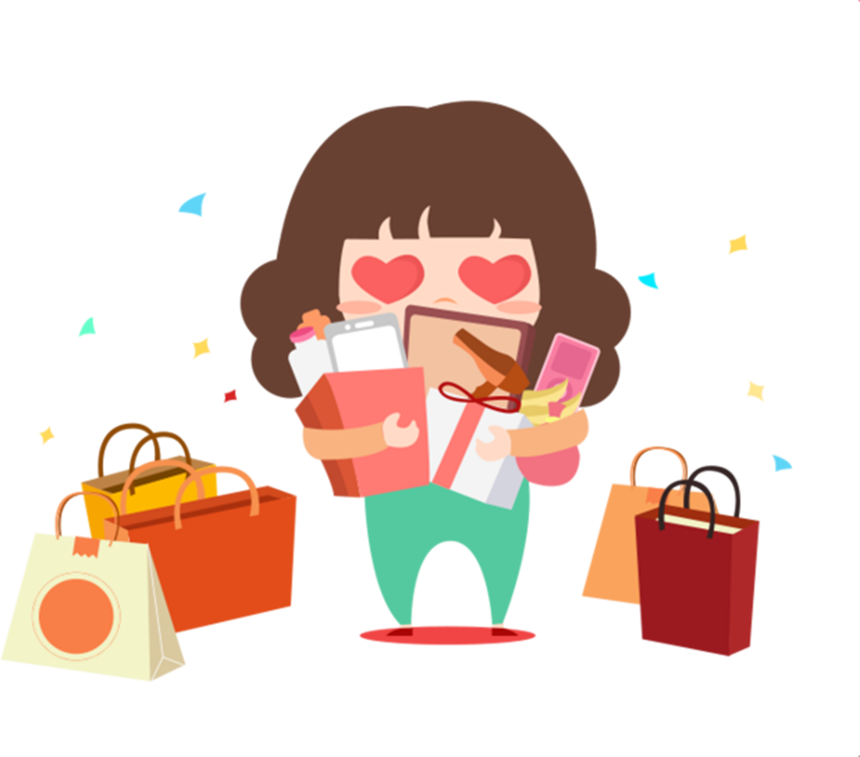 Shopping Cartoon Taobao - Shopping Cartoon Taobao (2846x2504)