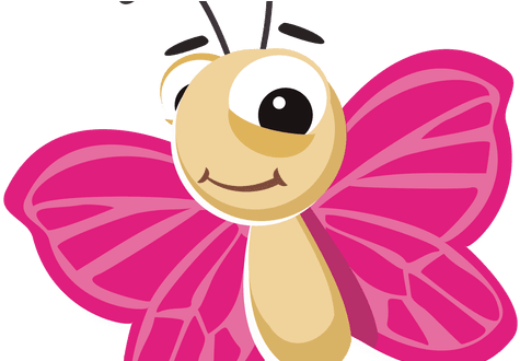 Fundamentals Butterfly Cartoon Pictures Transparent - Cartoon Butterfly Cute (512x329)