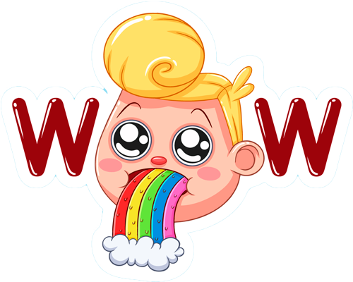 Funny Kids Love Emoji Messages Sticker-11 - Funny Kids Love Emoji Messages Sticker-11 (500x400)