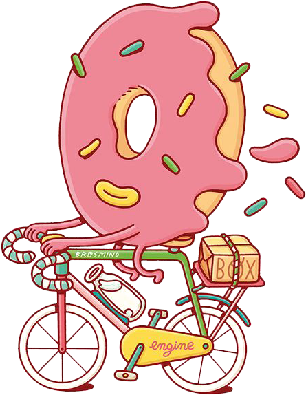 Doughnut Brosmind Beer Food Illustration - Donut Illustration (564x747)