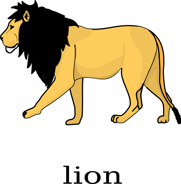 Lion Line Drawing (588x596)