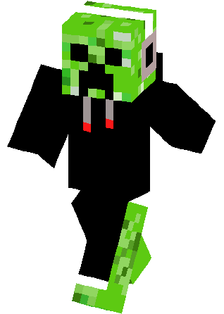 Cool Creeper Skin - Minecraft Skin Cool Chicken (317x453)