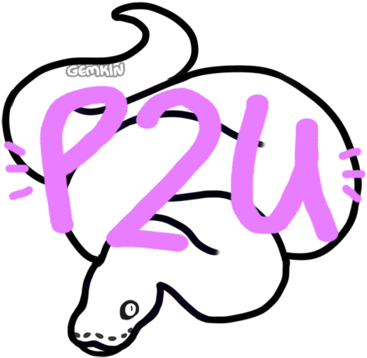 P2u Snake Lines/base By Gemkin - Line Art (400x391)