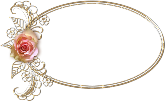 Rose Gold Oval Frame By Alesscop On Deviantart - Gold (655x466)