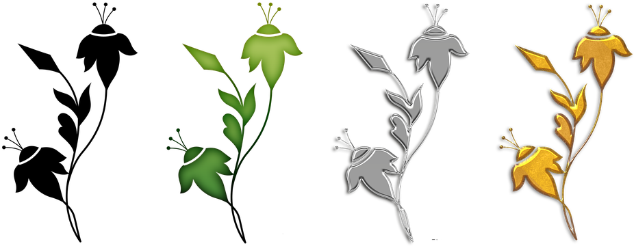 Ivy Plant Border 22, Buy Clip Art - Art Deco (960x384)