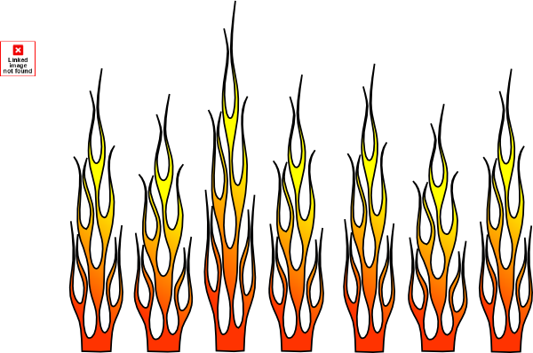 Racing Flames Clip Art On Car Burning Oil - Clip Art (600x398)