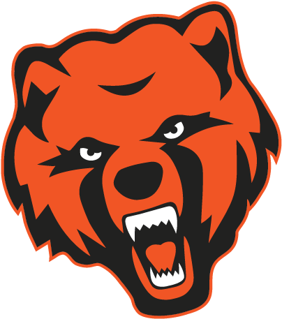 Bear Head Orange Stroke - Catholic High School Baton Rouge Bear (475x506)