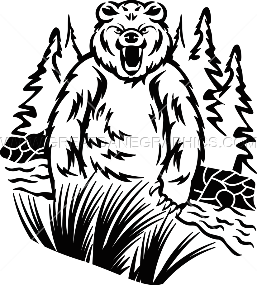 Wildlife Bear - Illustration (825x915)