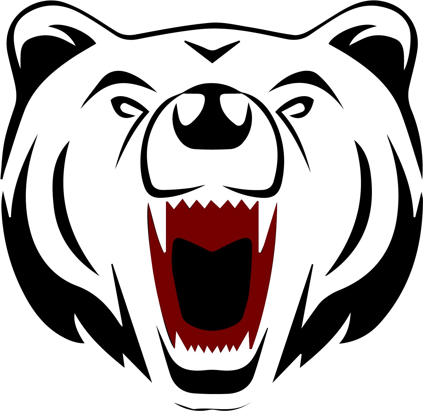 Grizzly Tracker - Face Of A Bear Drawing (1682x1682)